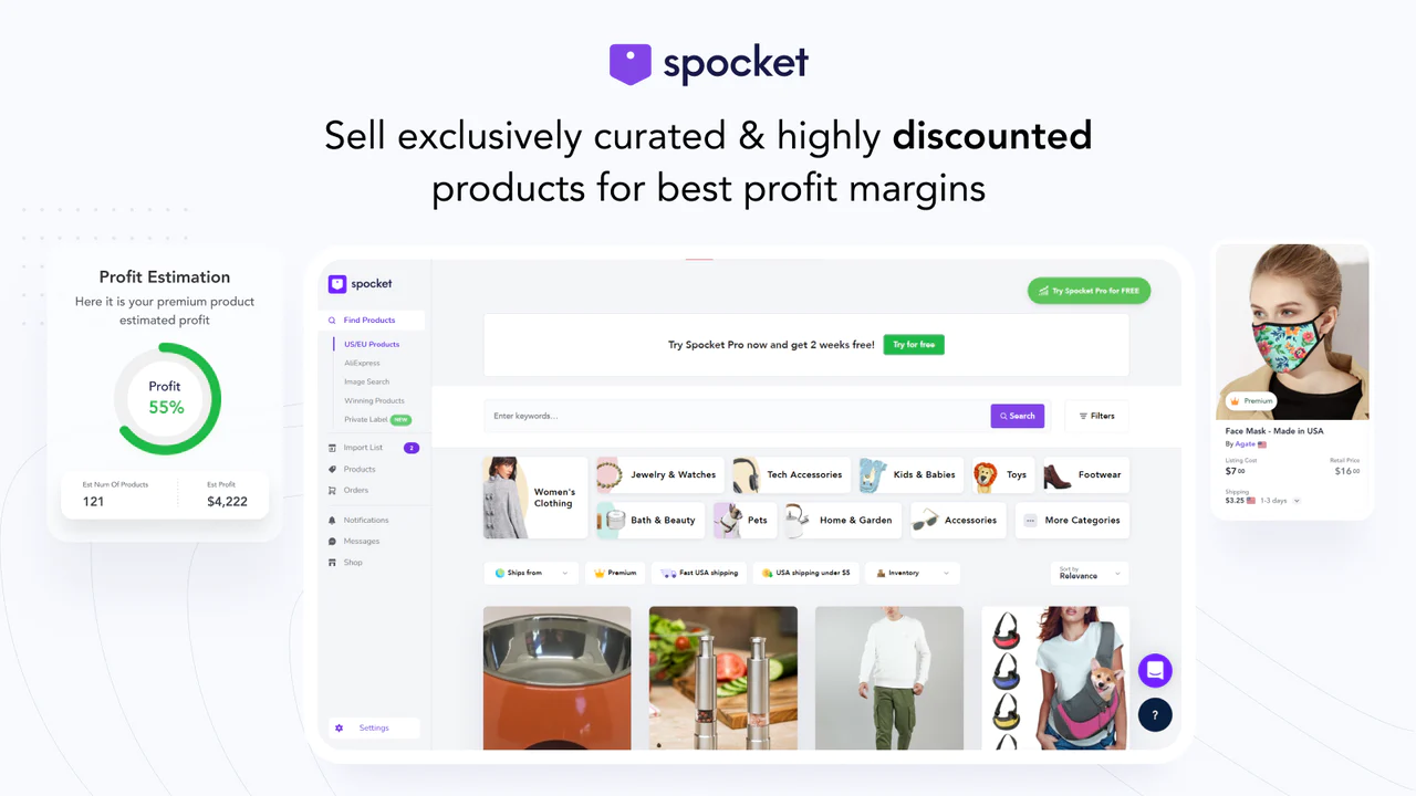 Spocket ‑ US and EU Dropshipping